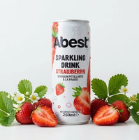 Boisson gazeuse sans sucre aromatisée aux fruits ABEST en canette mince 330 ml, saveur tropicale, OEM ODM Marque Privée, Vente en Gros