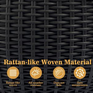 <b>Large</b> 13.4 Inch Self-Watering Rattan Inspired Hanging Planter Root Rot Resistant Water Storage Water Hanging <b>Baskets</b> Accessory - Product Image 6