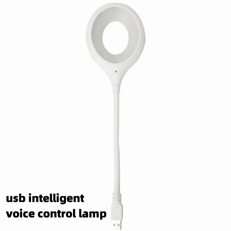 Заводская цена, usb интеллектуальная лампа с голосовым управлением, 2 Вт, портативный светодиодный ночник для спальни