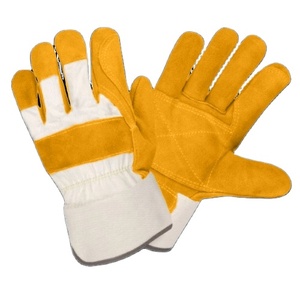 Guantes de Trabajo Reforzados de Cuero Vacuno, Reflectantes, de Seguridad Industrial, para Construcción, Ropa de Seguridad Personal Reflectante - Product Image 3