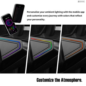 AJ <b>LIGHT</b> DESIGN NMAX V3 <b>Plug</b> n Play Gauge Panel Lighting Accessory Phone Holder RGB <b>LED</b> Atmosphere <b>Light</b> Bluetooth App Control - Product Image 6