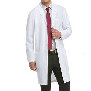 Proveedor de batas médicas blancas para enfermeros, fabricante de batas de laboratorio de algodón duradero para hombres, bata profesional de hospital para hombres - Product Image 1