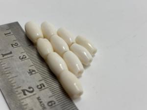 Cuentas de Hueso en Forma de Barril de 0.5 Pulgadas, Hechas a Mano, de Hueso Natural para la Fabricación de Joyas, Macramé y Accesorios Tribales - Product Image 3