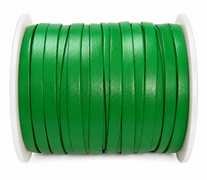 Cordón de Cuero Plano en Rollo de 50 Metros, Cordón de Cuero de 3 mm, 4 mm y 5 mm de Ancho para Joyería Hecha a Mano, Pulseras, Collares y Proyectos de Manualidades - Product Image 1