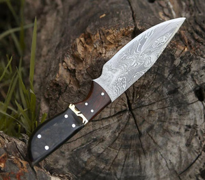 Premium Handmade Fixed Blade Utility / skinning/ hunting / <b>camping</b> Knife with Leather Sheath for Wholesale USA Europe Buyers - Product Image 4