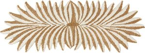 Embroidered Palm Leaf Table <b>Runner</b> Bohemian Style Cotton Home Decor <b>Washable</b> - Product Image 2