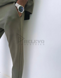 Pantalon de survêtement évasé en molleton respirant, écologique, à séchage rapide, anti-boulochage, pour homme, couleur personnalisée, style ample, pour la gym et l'entraînement - Product Image 5