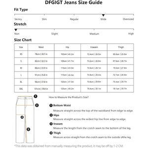 2025 Distro Baggy Jeans para hombres y mujeres Parcheado Carta Insignia Pantalones de mezclilla de pierna ancha Y2K Estilo Hip Hop Oscuro Flaco Casual Suelto - Product Image 3