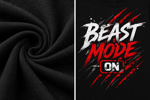 Camiseta Deportiva Personalizada con Estampado Gráfico 'Beast Mode', Unisex, de Algodón, Manga Corta, para Gimnasio, Venta al Por Mayor, OEM, ODM - Product Image 2