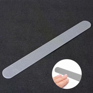 Lime à ongles jetable en acier inoxydable, double face, grain 100, motif droit, lime à ongles blanche 18cm x 1.8cm pour manucure - Product Image 5