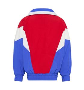 Vestes coupe-vent en nylon pour hommes avec fermeture éclair, respirantes, patchwork, couleurs contrastées, imperméables, légères - Product Image 2