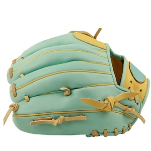 Gant de baseball bleu en PU pour droitier, avec fermeture auto-agrippante, pour outfield, adulte, toutes saisons, antidérapant - Product Image 3