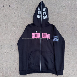 Ensemble survêtement Y2K deux pièces ensemble hommes vêtements survêtement personnalisé décontracté Streetwear haut court à capuche survêtement hommes - Product Image 3
