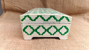 Boîte à bijoux artisanale indienne en os incrusté, personnalisable, style classique, design peu encombrant, fonctionnalités multifonctions - Meilleure boîte de rangement - Product Image 5