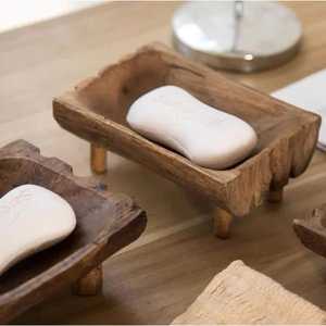 <b>Shower</b> Pipe Mounted Soap Holder Wood Eco-Friendly Soap Basket <b>Sponge</b> Storage Rack Clamp Bathroom Organizer Modern Hardware - Product Image 6