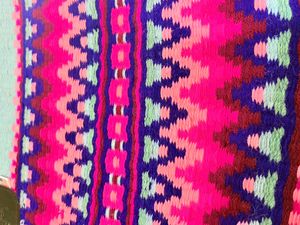 Manaal Enterprises Yellow Geometric Pattern All-Purpose Western Saddle Pad Wool Shell Fleece Lined Polyester Filling Riding - Product Image 3