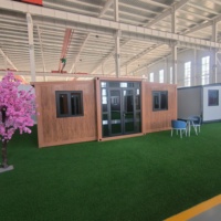 Maison conteneur Starshine imperméable de 20 pieds, maison conteneur préfabriquée modulaire en acier avec deux chambres