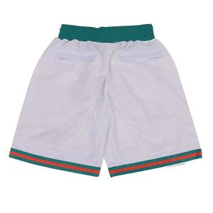 Shorts de sport décontractés pour hommes en maille noire, coupe ample, respirants, avec imprimé palmier par transfert thermique, style athlétique et streetwear - Product Image 5