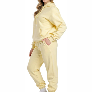 Conjunto Deportivo para Mujer, Sudadera con Capucha, Pantalones Deportivos, Conjunto de Dos Piezas con Logotipo Personalizado, Manga Larga, Ropa Deportiva para Mujer - Product Image 3