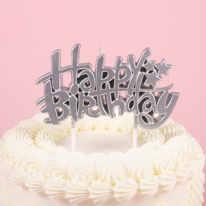 Set de Globos de Letras de Feliz Cumpleaños TOOWIN, Velas de Navidad con Forma de Letra, Velas Elegantes para Pastel - Product Image 4