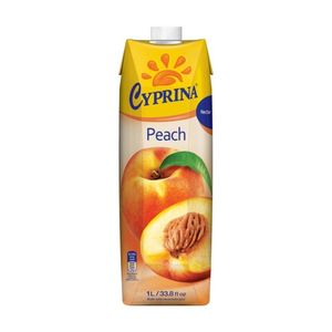 น้ำพีชเข้มข้นรสพีชแท้ 100% ผสมเนื้อพีช ไม่เติมน้ำตาล บรรจุกล่อง - Product Image 1