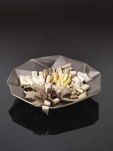 Antique Style Dual Covered Chocolate Bowl Stand With Ornamental Finial Luxury <b>Sweet</b> Storage Set - Product Image 5