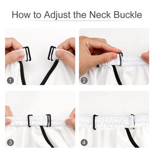 Capa de Peluquería 100% Poliéster Impermeable con Correa Ajustable para el Cuello, para Hombre, con Logotipo Personalizado, Capa de Peluquería de Alta Calidad - Product Image 3