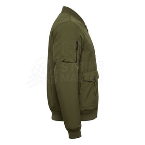 Chaqueta bomber para hombre con estilo y logotipo personalizados, de alta calidad, talla grande, informal. - Product Image 3