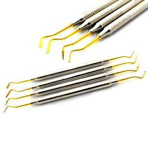 ชุดอุปกรณ์วางวัสดุคอมโพสิตทางทันตกรรม Bone Bridge Instruments Lab รุ่น BBI-688 พร้อมปลายทองสำหรับแกะสลักด้วยมือ ทำจากสแตนเลส - Product Image 3