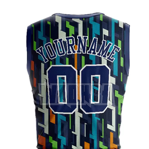 เสื้อบาสเก็ตบอลทีม OEM สไตล์ใหม่ ชุดบาสเก็ตบอลเยาวชนอเมริกันที่ใส่สบาย ราคาขายส่ง - Product Image 5