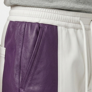 Men Oversized Genuine <b>Leather</b> <b>Shorts</b> Men's Oversize Drawstring Waist <b>Leather</b> <b>Shorts</b> Premium <b>Leather</b> Oversized Men <b>Shorts</b> - Product Image 4
