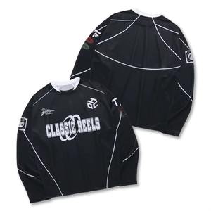 เสื้อเจอร์ซีย์อเมริกันฟุตบอลทรงโอเวอร์ไซส์ สตรีทแวร์แบบสั่งทำพิเศษ ทรงครอปพอดีตัว ทรงบ็อกซี่ สกรีนลาย ปักลาย ผ้าถัก ระบายอากาศได้ดี สำหรับผู้ชาย - Product Image 1