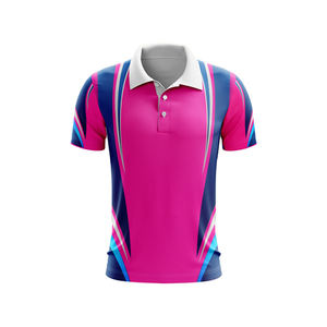 Chemises décontractées pour hommes, respirantes, avec logo imprimé en couleur personnalisée, uniformes, 100% coton, grandes tailles, unies, pour le sport et le golf - Product Image 1