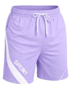 Ensemble de t-shirt et short de sport pour homme, couleur lavande, séchage rapide, respirant, vêtements de sport, course à pied, entraînement, fitness, tenue de sport - Product Image 4