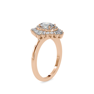 Premium Quality 925 Silver <b>Large</b> Cocktail Core Moissanite Diamond Birthday Gift Women <b>Ring</b> - Product Image 2