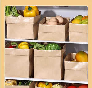 Eco-friendly Recycled Brown Handle Paper <b>Bags</b> for Food Takeaway Custom Shopping Gift Craft Packaging Kraft Paper <b>Bag</b> with logo - Product Image 2