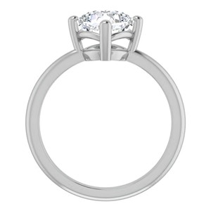 1.25CT <b>Cushion</b> Cut Colorless Moissanite Engagement Ring 14K Solid White Gold Solitaire Ring Celebrity Style Wedding Ring <b>For</b> Her - Product Image 6