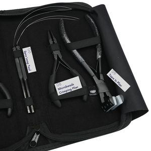 Wholesale Hair Extension Tool <b>Kit</b> with Micro Bead Plier Set Tape In Plier Loop Threading Tool Hair and Styling Clips - Product Image 4