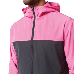 Conjunto Deportivo Personalizado de Chaqueta y Pantalones Cortos Resistentes al Viento, Ropa Deportiva Ligera para Hombre, Chaqueta Cortavientos de Nailon con Diseño de Parches y Bordado - Product Image 2