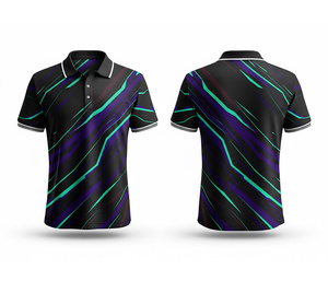 All Over Print Polo Shirt Full Sublimation Manufacturer Supplier Durable Stitching for Men Women Youth Quick-Dry - Product Image 3