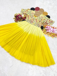New Launching Dual-Color Pure Mul Mul Cotton Frock Gown Full Stitched Summer Wear Stylish Women Regular Fit Casual Quick Dry - Product Image 6