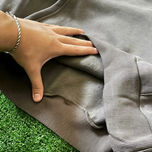 100%Cotton 450g Grey Hoodies Sweatshirts Casual <b>Pullover</b> <b>Men</b> Heavyweight Oversized Puff Printing Logo Y2K Rhinestone Top Version - Product Image 4