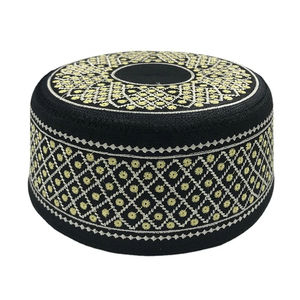 Meilleures ventes 2026 : Bonnets de prière musulmans Kufi pour hommes, couleurs personnalisables, pour usage décontracté en extérieur, toutes saisons, service OEM - Product Image 2