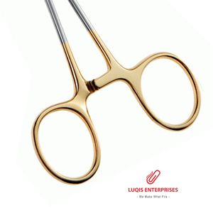 Portaagujas Baumgartner de Carburo de Tungsteno con Mordazas Serradas de 14 cm, Instrumento Quirúrgico de Acero Inoxidable, Reutilizable y Autoclavable - Product Image 3