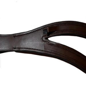 Bracelet à sourcils en cuir Double V rembourré, excellente qualité, avec canal vide pour design, avec perles et cristaux - Product Image 3