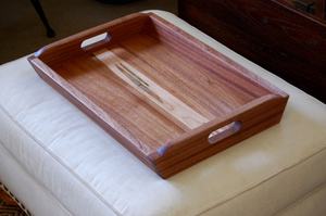 Plateau de service et de rangement en bambou pour la maison, finition polie, personnalisable, passe au lave-vaisselle, pour une utilisation dans le salon - Product Image 4