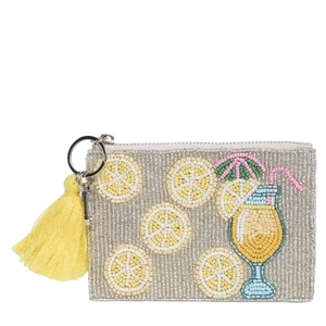 กระเป๋าใส่เหรียญลูกปัดทำมือ ดีไซน์โดดเด่น สีสันสดใส น่ารัก - Product Image 1