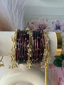 Forever Kashmiri Style Fashion Silver Plated Eco Friendly Bangles Women Stylish Trendy Stackable Wrist <b>Accessories</b> - Product Image 6