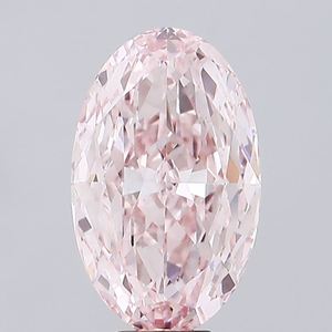 Excellents diamants CVD polonais non montés, certifiés IGI, pour l'exportation. Diamant de laboratoire de qualité supérieure, taille ovale, rose intense fantaisie, clarté VS1. - Product Image 1