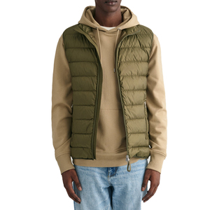 Chaleco Acolchado Sin Mangas para Hombre, Chaleco de Invierno Transpirable, Informal, de Alta Calidad, con Cuello Alto, de Algodón - Product Image 1